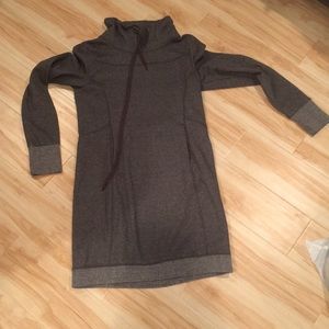 long tunic workout sweatshirt